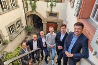 Le Collectif Tourbillon de gauche à droite: Guillaume Coupy (initiant), Stéphane Haefliger (initiant), Alexandre Théodoloz (initiant), Sirino Clausen (resp. Haut-Valais), Jonathan Castella (resp. rapport financier), Vincent Zen-Ruffinen (initiant)